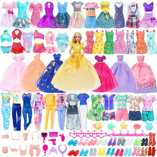 50pcs barbie doll - barbie, clothes