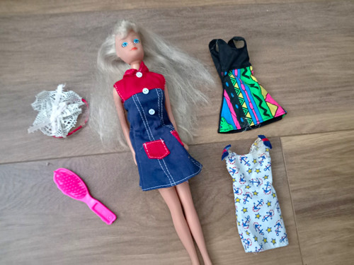 Blonde fashion doll - blonde, blue