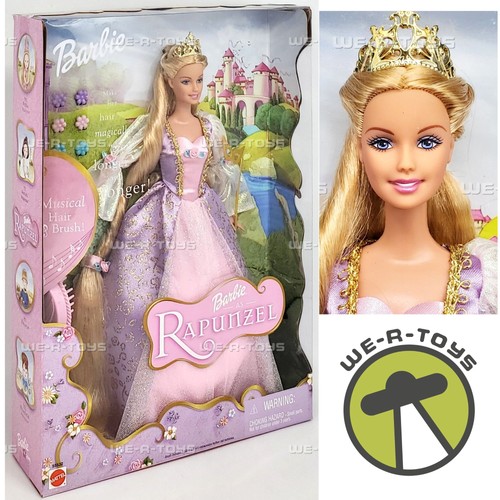 Barbie rapunzel doll with - as,