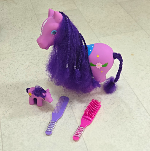 Purple pony doll - purple,
