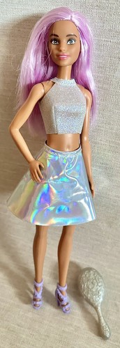Barbie doll purple hair - barbie,