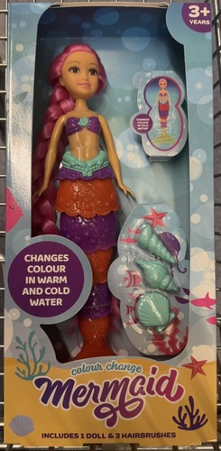 Colour changing mermaid - colour, doll
