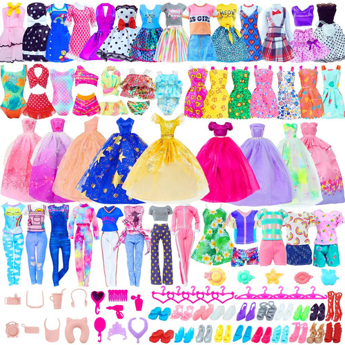 50pcs barbie doll clothes - barbie,